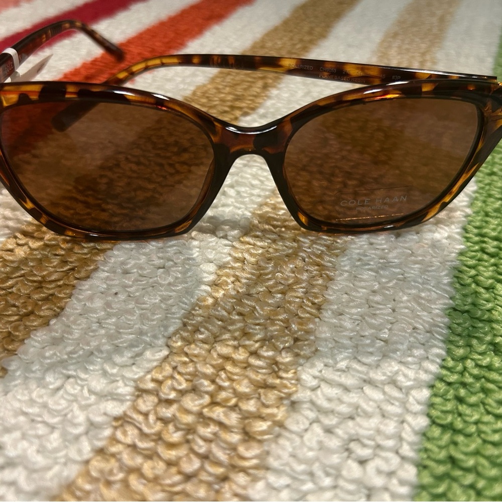 Cole Haan Brown Tortoise Sunglasses